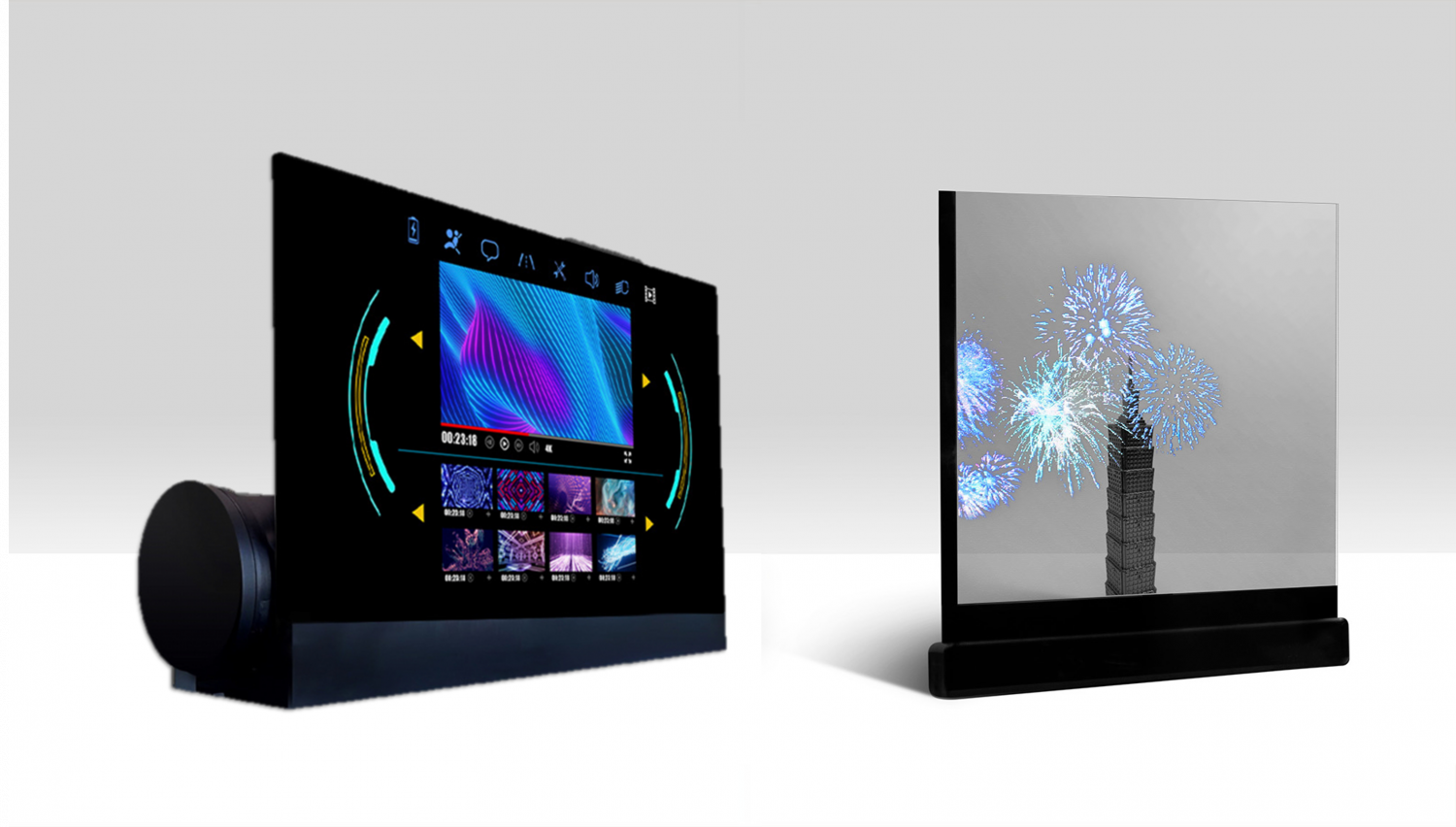 可卷式、折迭性、高透明